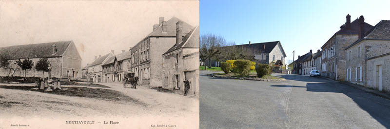 carte postale de la place de l eglise